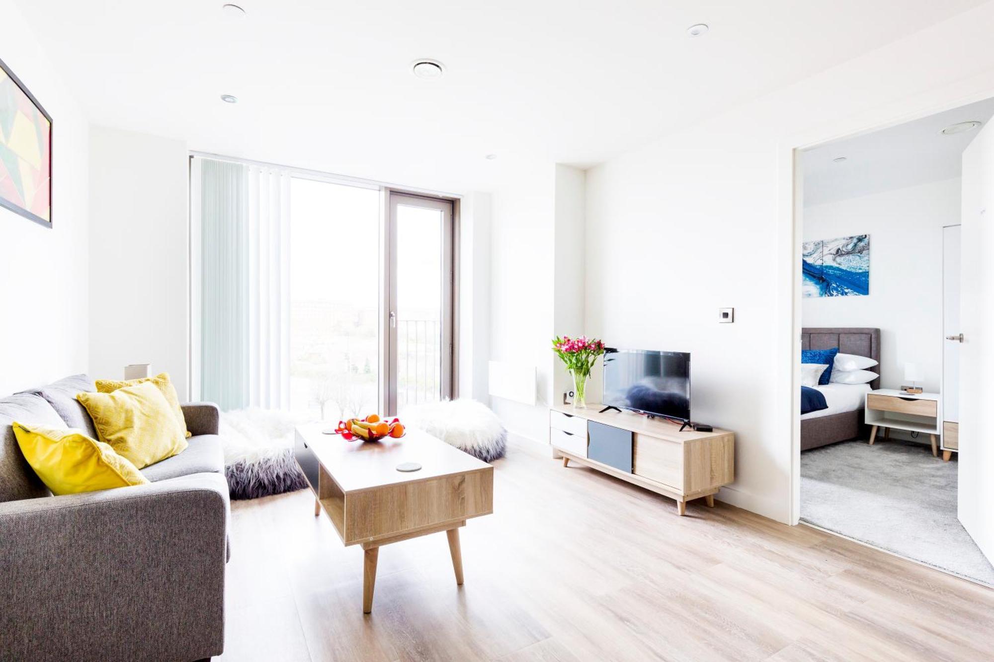 Апартаменты Modern City Flat With Gym & Spa Манчестер Экстерьер фото